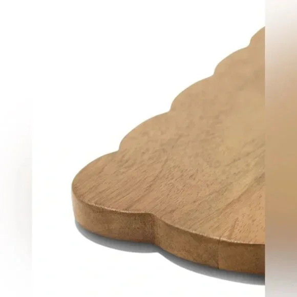 MELA ARTISANS Scalloped Edge Mango Wood Charcuterie Board (BRAND-NEW!) - Picture 2 of 4